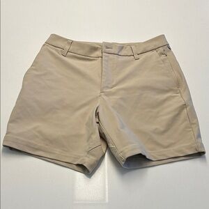 Lululemon Athletica Beige Flat Front Shorts